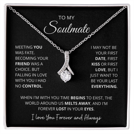 To My Beautiful Soulmate - Time Begins To Exist - Charming Family Gift
