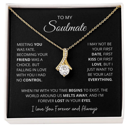 To My Beautiful Soulmate - Time Begins To Exist - Charming Family Gift