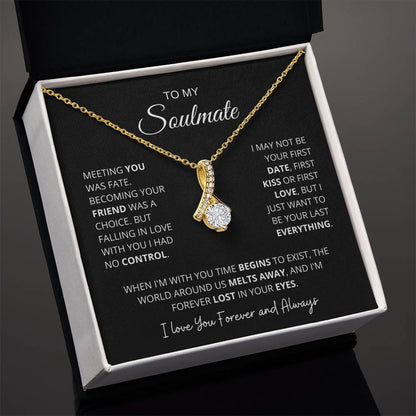To My Beautiful Soulmate - Time Begins To Exist - Charming Family Gift