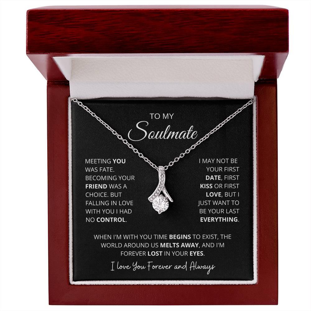 To My Beautiful Soulmate - Time Begins To Exist - Charming Family Gift