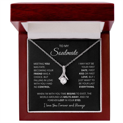 To My Beautiful Soulmate - Time Begins To Exist - Charming Family Gift