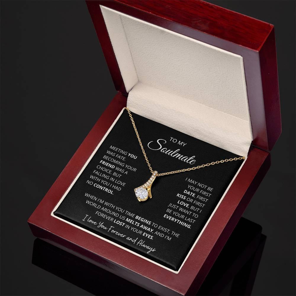 To My Beautiful Soulmate - Time Begins To Exist - Charming Family Gift