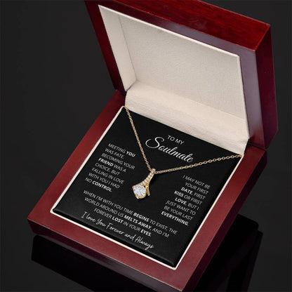To My Beautiful Soulmate - Time Begins To Exist - Charming Family Gift