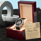 To My Bonus Dad - I'm Thankful every day - Watch Gift Set