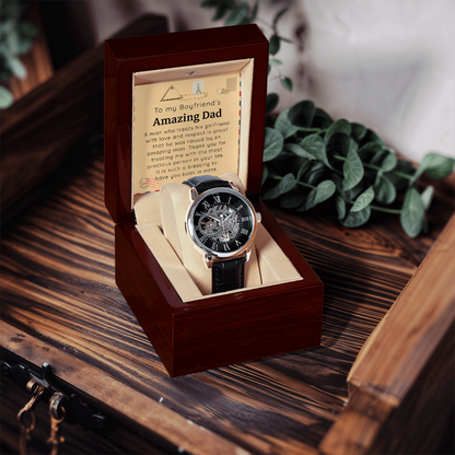 To My Boyfriend's Amazing Dad - Luxury Watch Gift Set