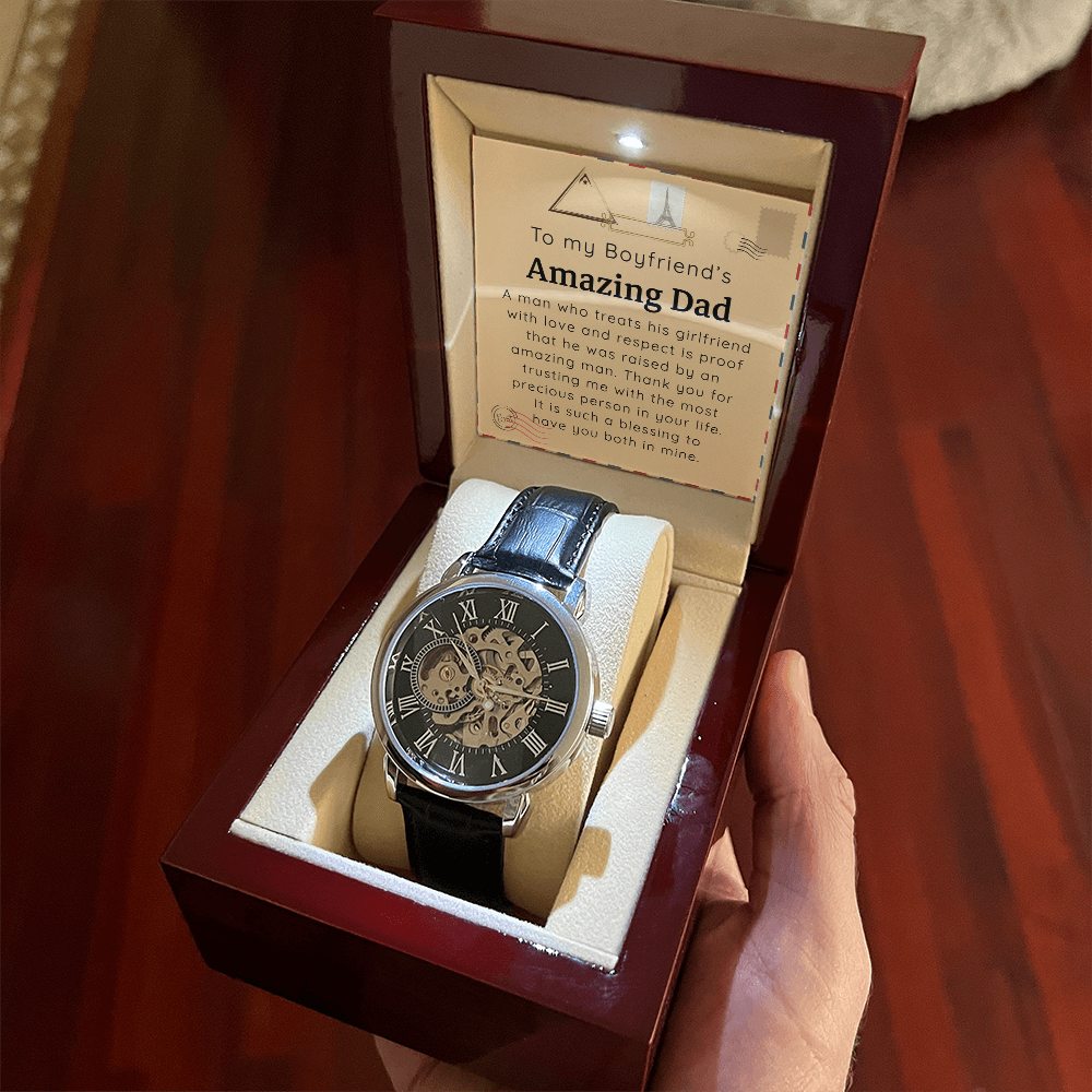 To My Boyfriend's Amazing Dad - Luxury Watch Gift Set