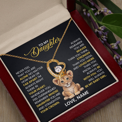 To My Daughter - Forever Love Necklace Gift Set