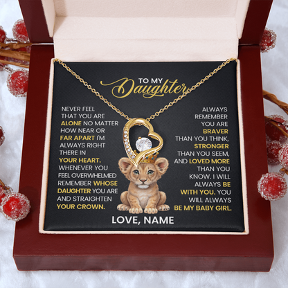 To My Daughter - Forever Love Necklace Gift Set
