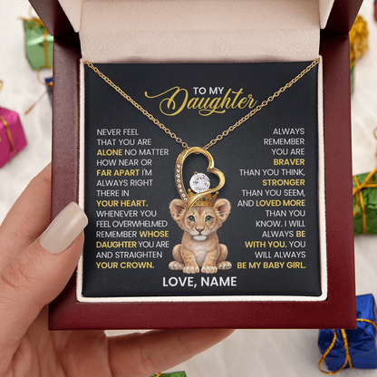 To My Daughter - Forever Love Necklace Gift Set