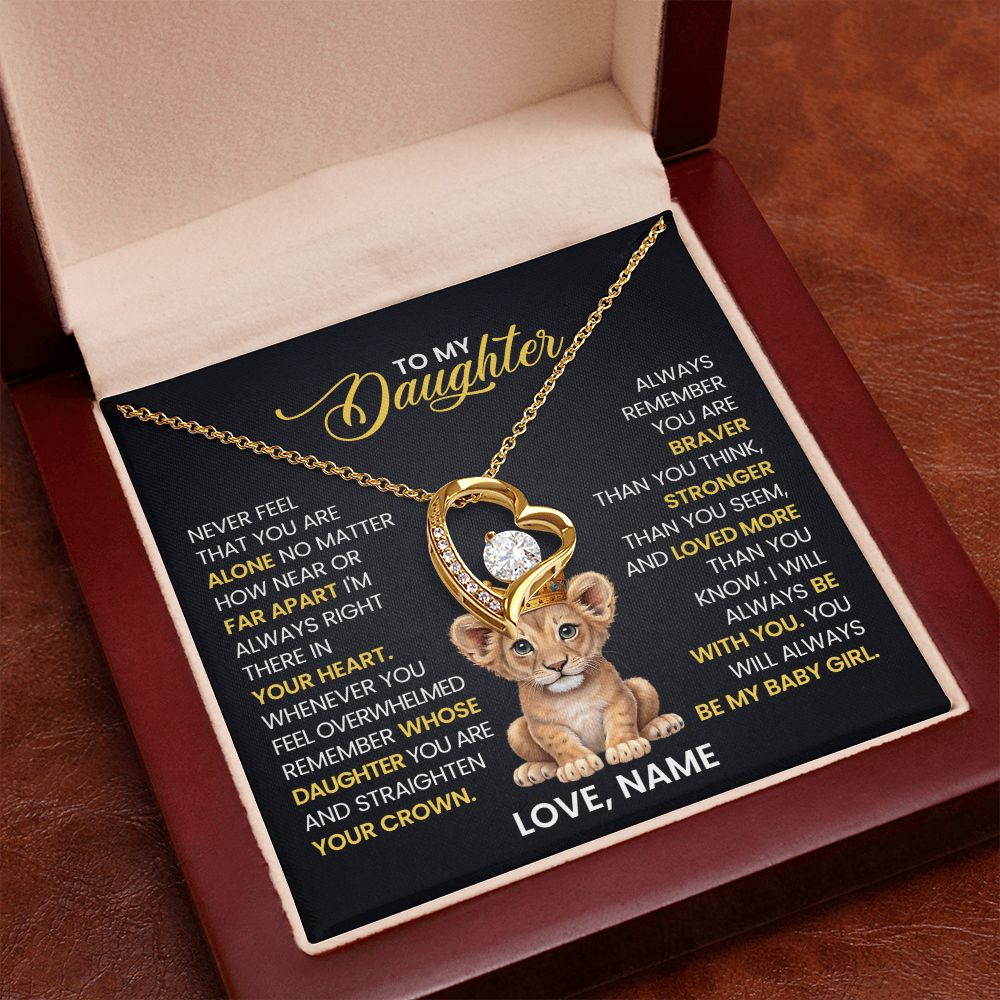 To My Daughter - Forever Love Necklace Gift Set