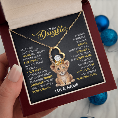 To My Daughter - Forever Love Necklace Gift Set