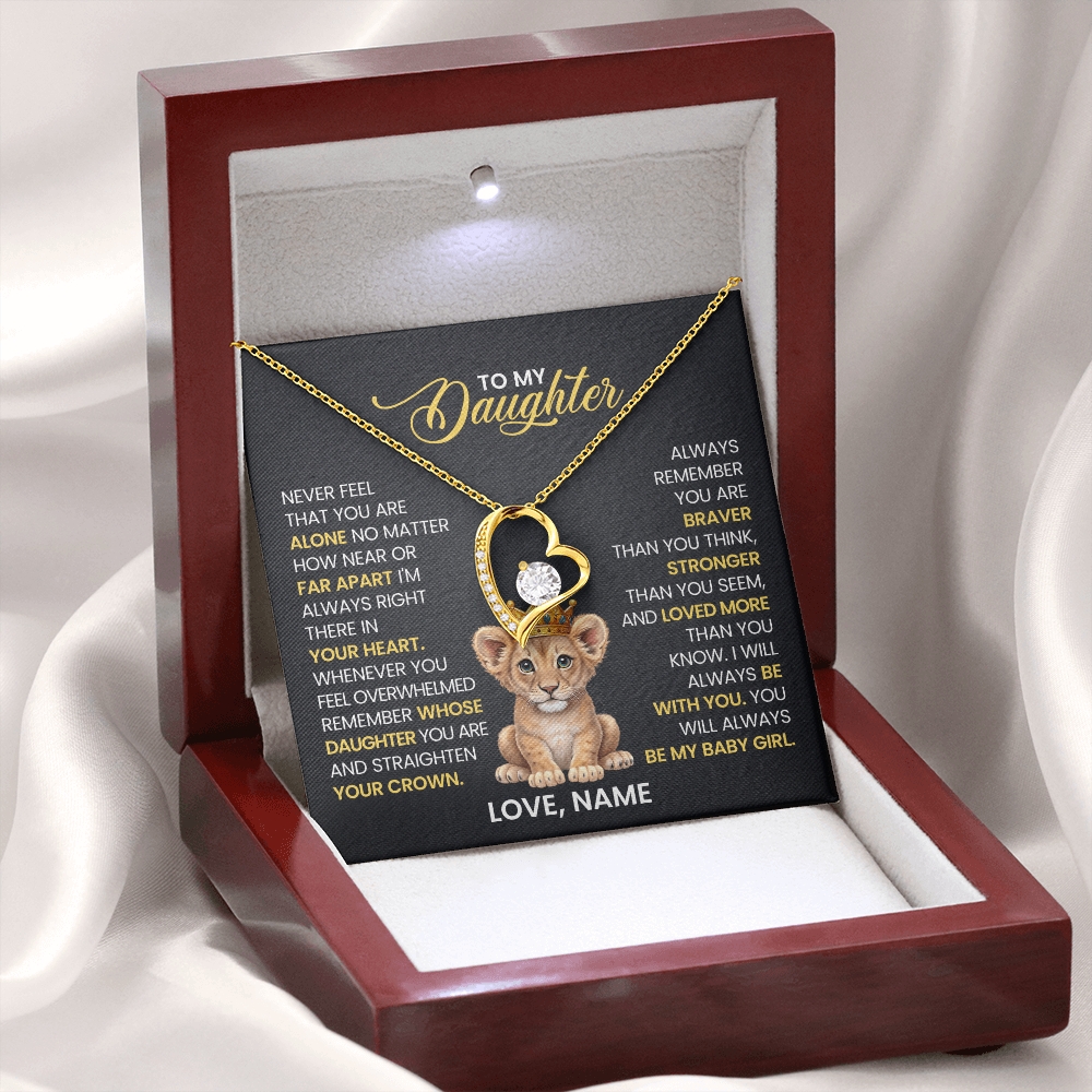 To My Daughter - Forever Love Necklace Gift Set
