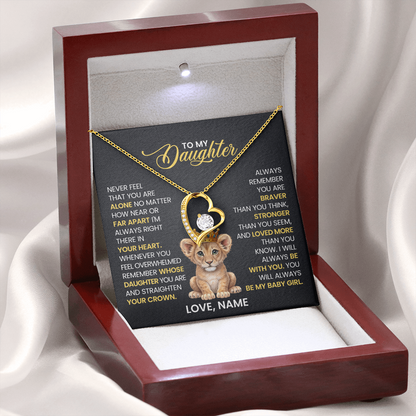 To My Daughter - Forever Love Necklace Gift Set