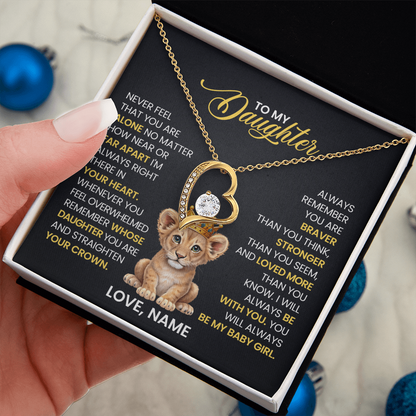 To My Daughter - Forever Love Necklace Gift Set