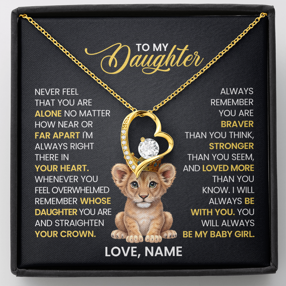 To My Daughter - Forever Love Necklace Gift Set