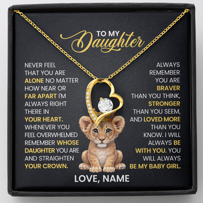 To My Daughter - Forever Love Necklace Gift Set