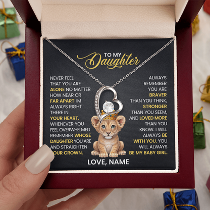 To My Daughter - Forever Love Necklace Gift Set