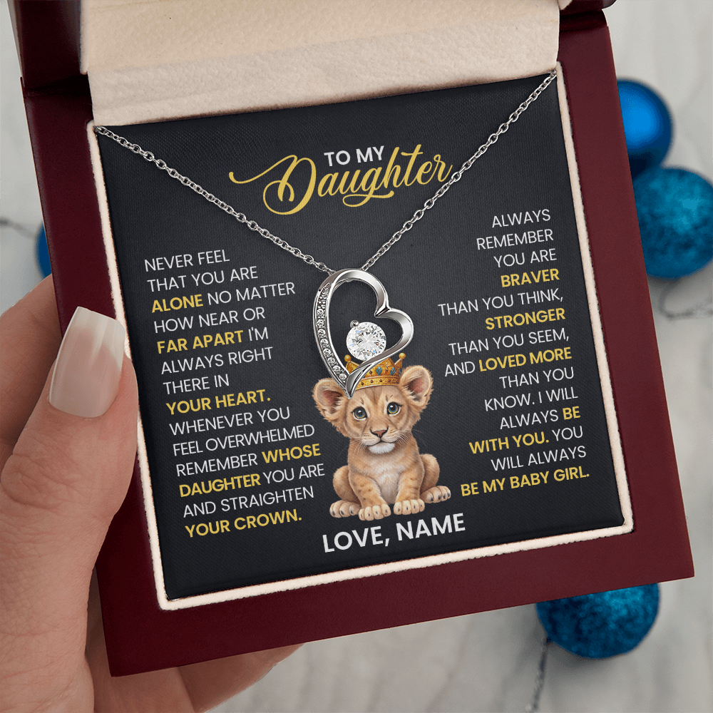 To My Daughter - Forever Love Necklace Gift Set