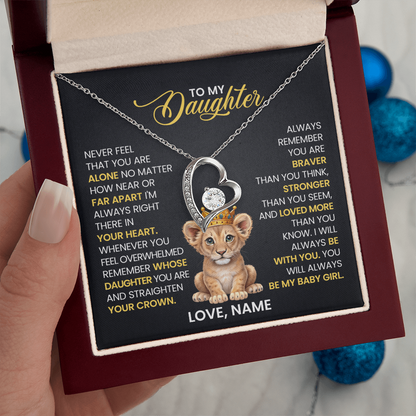 To My Daughter - Forever Love Necklace Gift Set