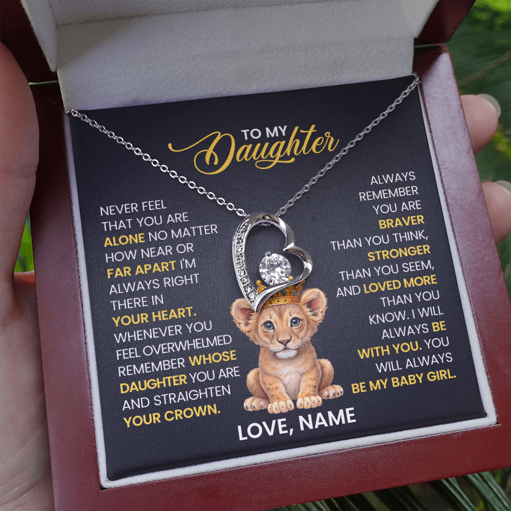 To My Daughter - Forever Love Necklace Gift Set