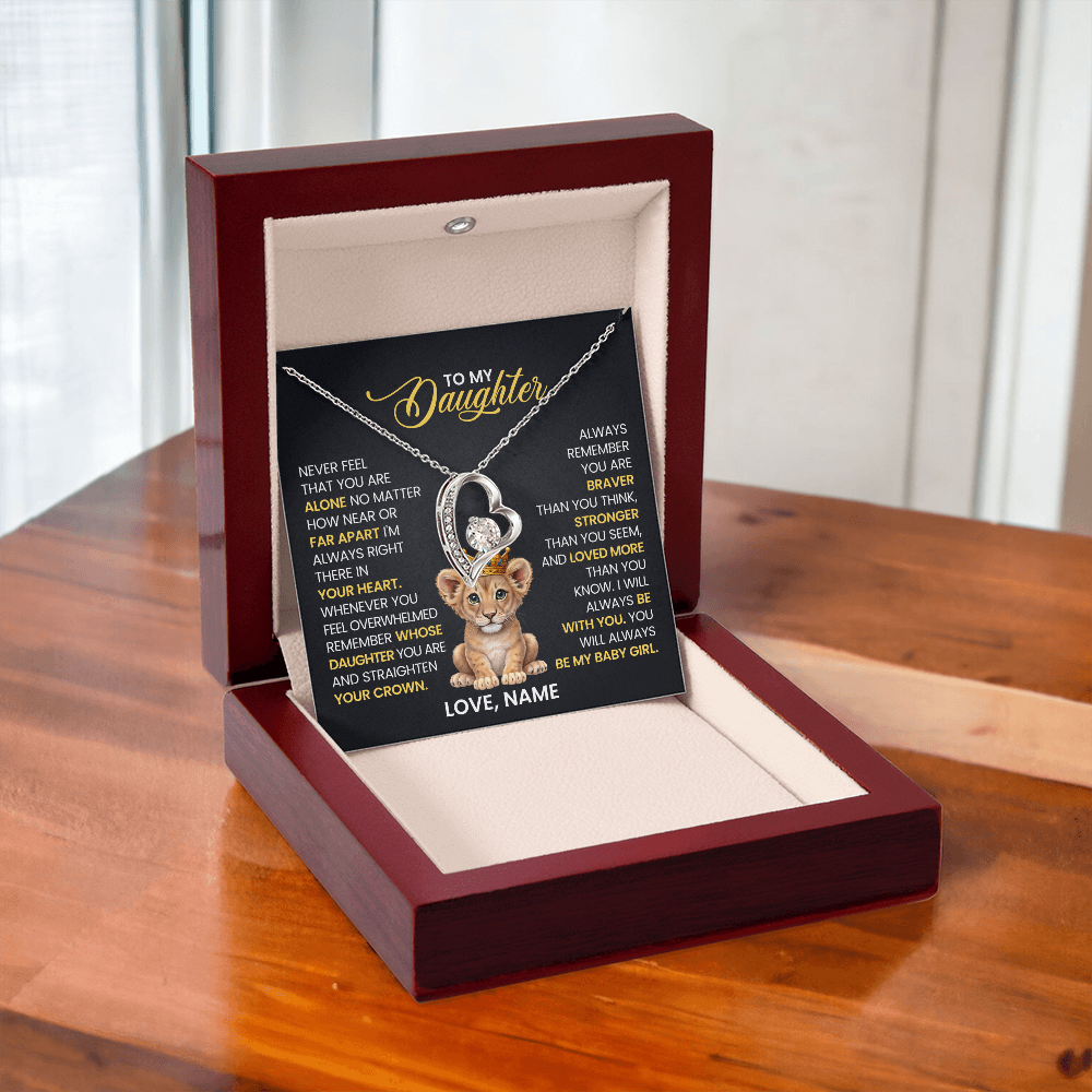 To My Daughter - Forever Love Necklace Gift Set