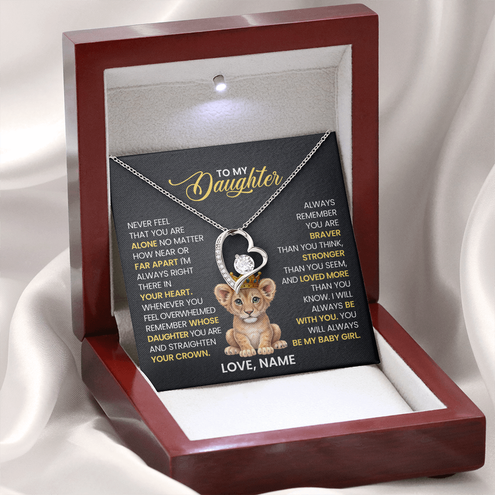 To My Daughter - Forever Love Necklace Gift Set