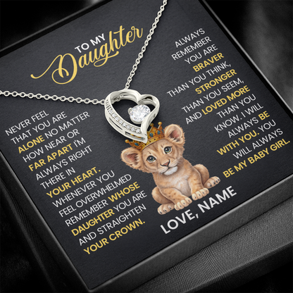 To My Daughter - Forever Love Necklace Gift Set