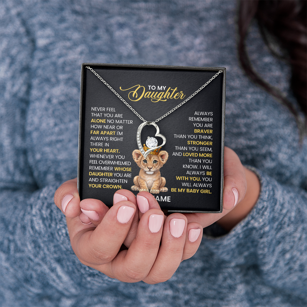 To My Daughter - Forever Love Necklace Gift Set