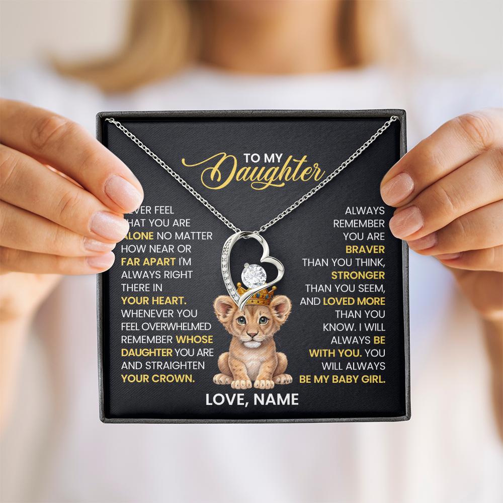 To My Daughter - Forever Love Necklace Gift Set