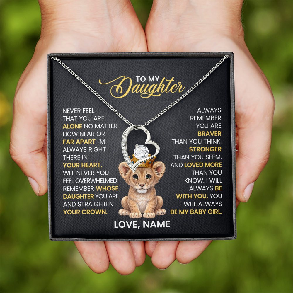 To My Daughter - Forever Love Necklace Gift Set