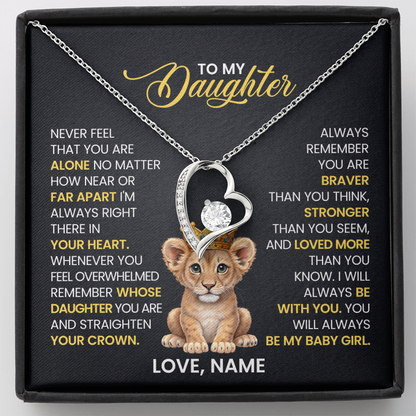 To My Daughter - Forever Love Necklace Gift Set