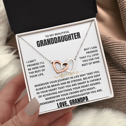 To My Granddaughter - Forever Linked Hearts - Gift Set