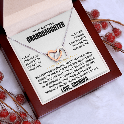 To My Granddaughter - Forever Linked Hearts - Gift Set
