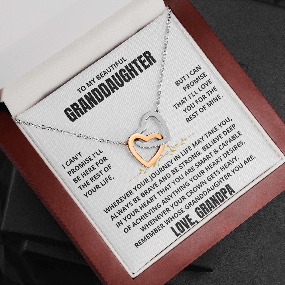 To My Granddaughter - Forever Linked Hearts - Gift Set
