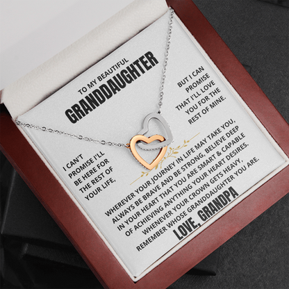 To My Granddaughter - Forever Linked Hearts - Gift Set