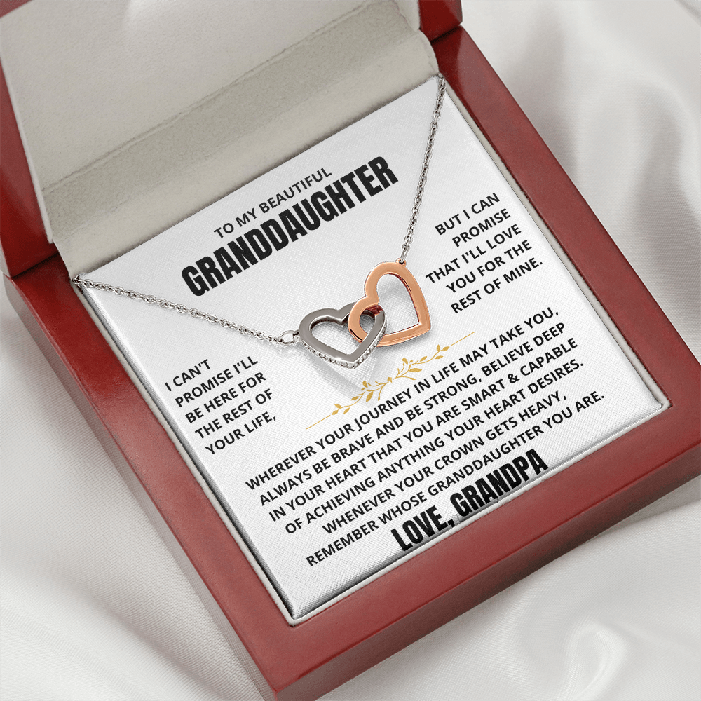 To My Granddaughter - Forever Linked Hearts - Gift Set