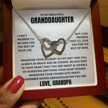 To My Granddaughter - Forever Linked Hearts - Gift Set