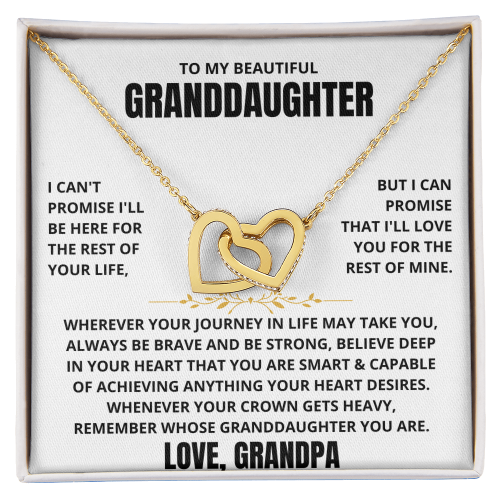 To My Granddaughter - Forever Linked Hearts - Gift Set