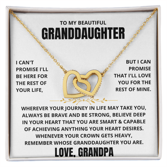 To My Granddaughter - Forever Linked Hearts - Gift Set
