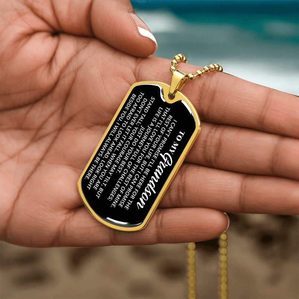 To My Grandson - Love Tag Gift Set