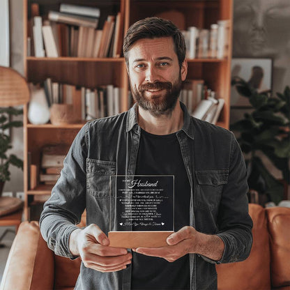 To My Husband I Can't Live Without You Acrylic Lamp