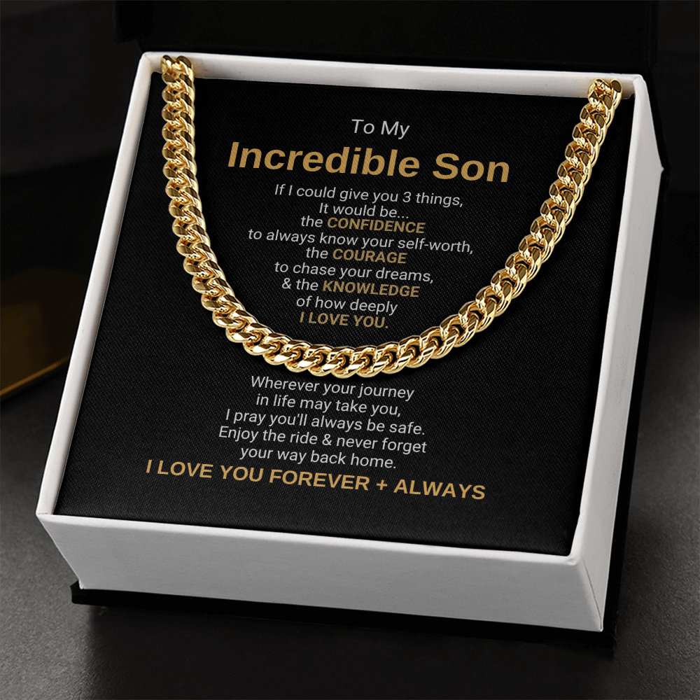 To My Incredible Son Necklace