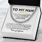 To My Man - Cuban Link Chain Gift Set