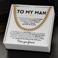 To My Man - Cuban Link Chain Gift Set