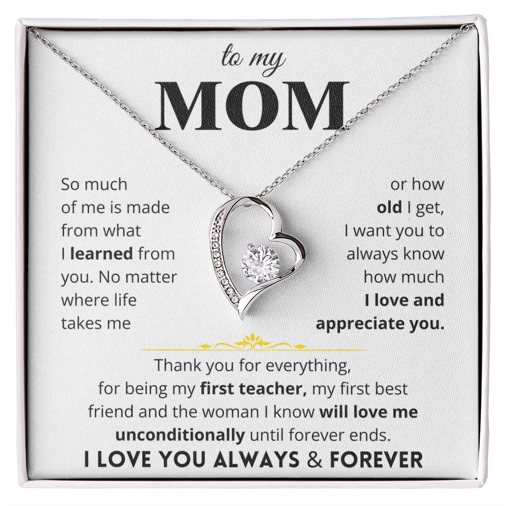 To My Mom - Love Letter Necklace - Gift Set