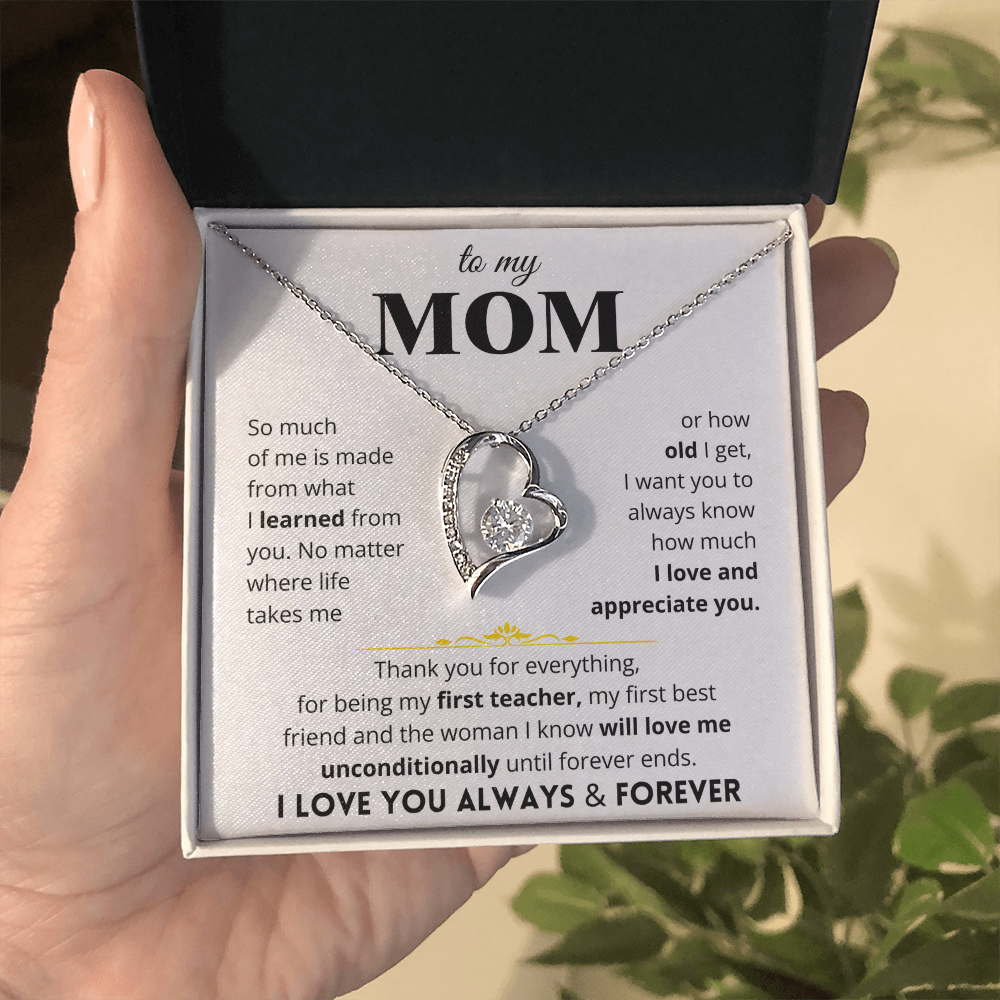 To My Mom - Love Letter Necklace - Gift Set