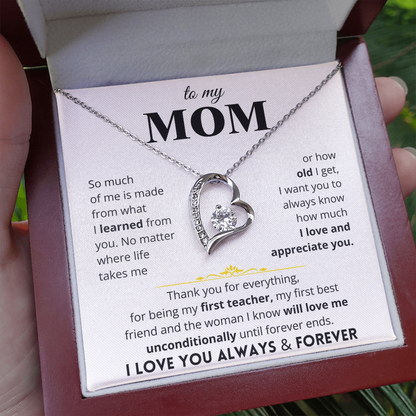 To My Mom - Love Letter Necklace - Gift Set
