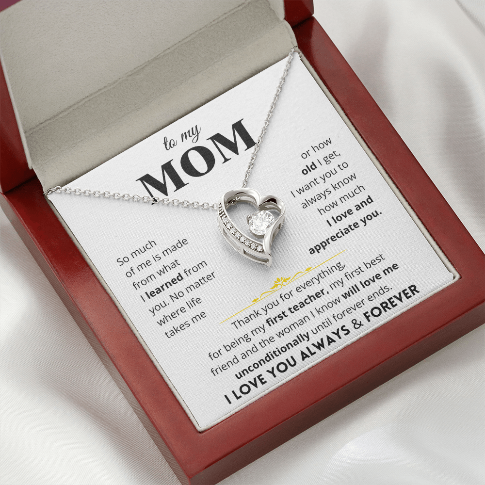To My Mom - Love Letter Necklace - Gift Set