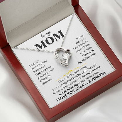 To My Mom - Love Letter Necklace - Gift Set