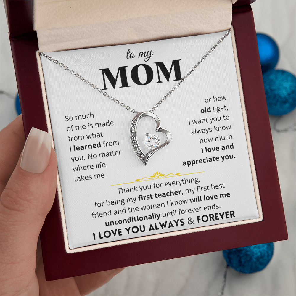 To My Mom - Love Letter Necklace - Gift Set